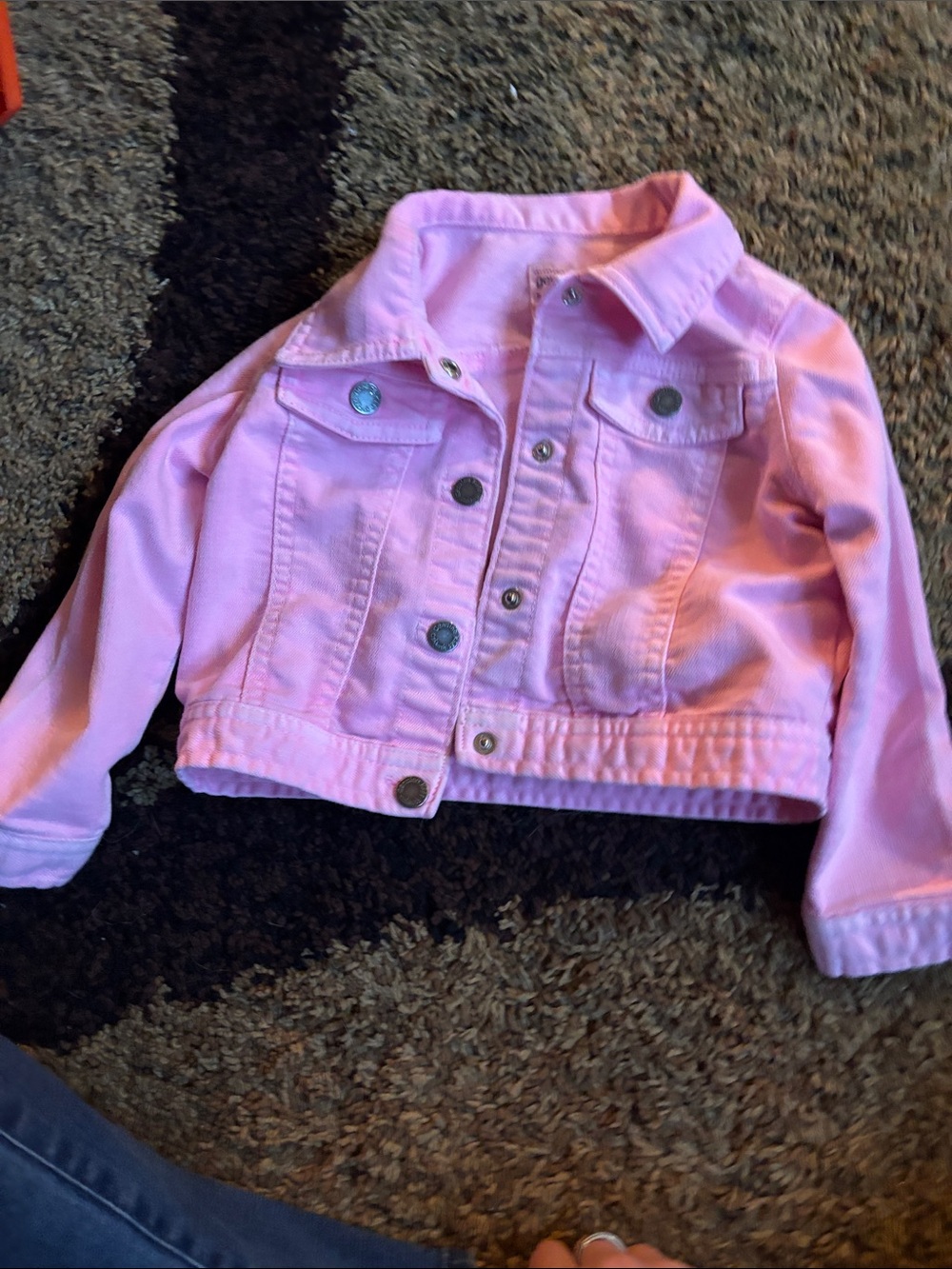 Kids Pink Denim Jacket